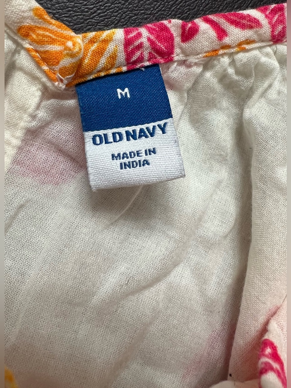 Old Navy Cream Maxi Dress with Pink and Yellow Floral Print - Picture 5 of 6